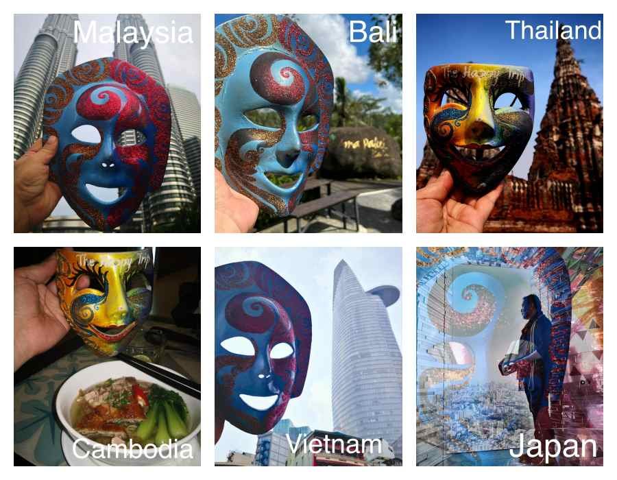 Jojoy The Traveling Mask: Whimsy on The Happy Trip Travel Blog