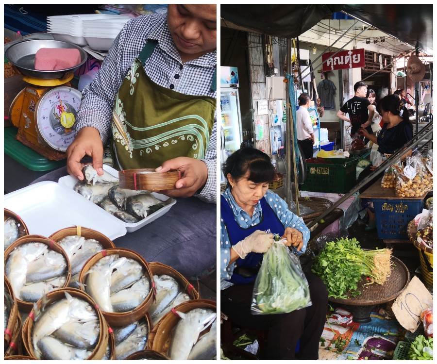 [ Maeklong Railway Market, Samut Songkhram, Thailand ]